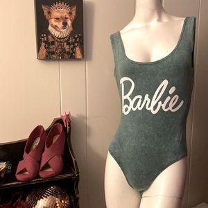 Barbie X Missguided Bodysuit
